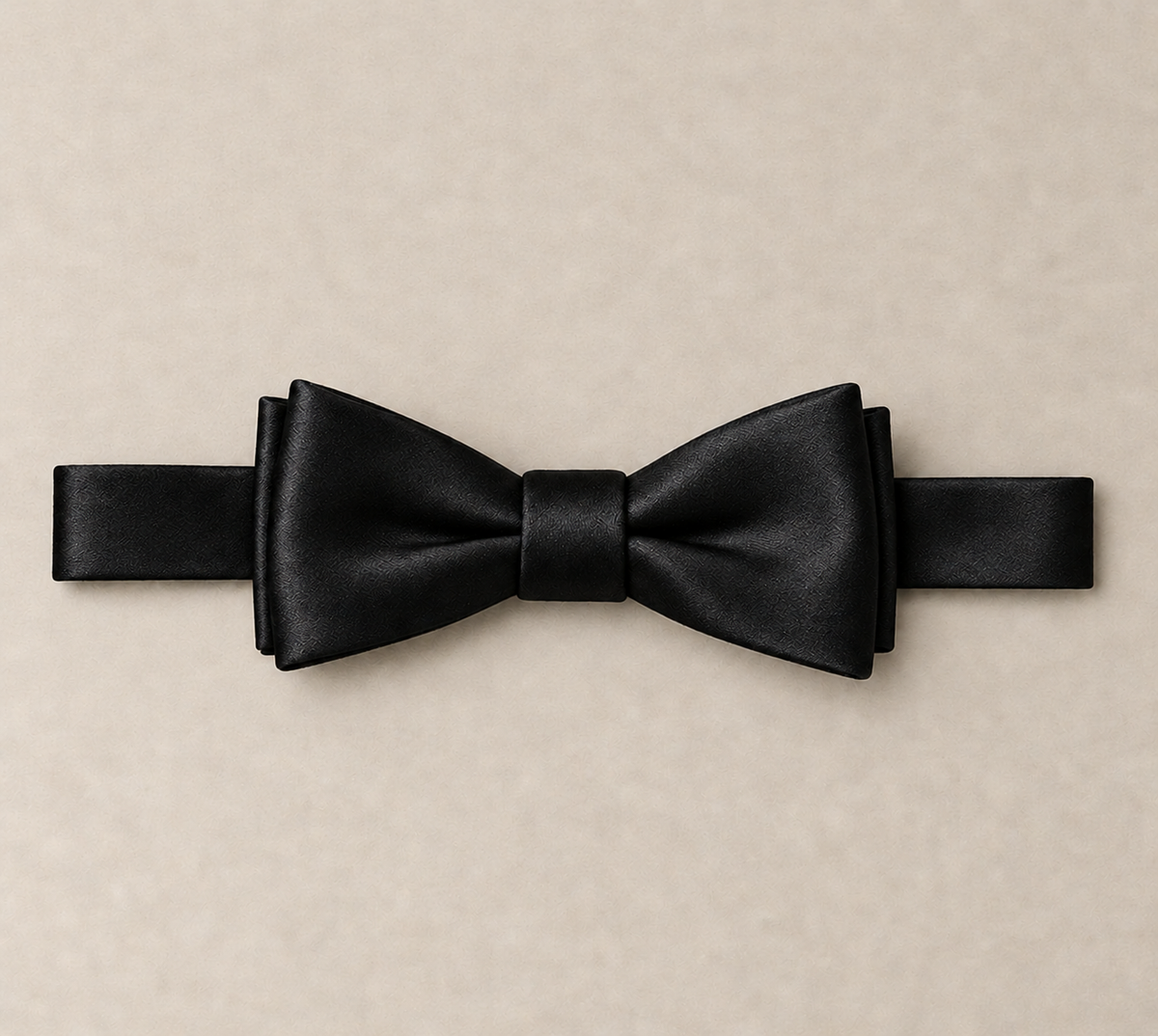 Black Self Tie Bow Tie