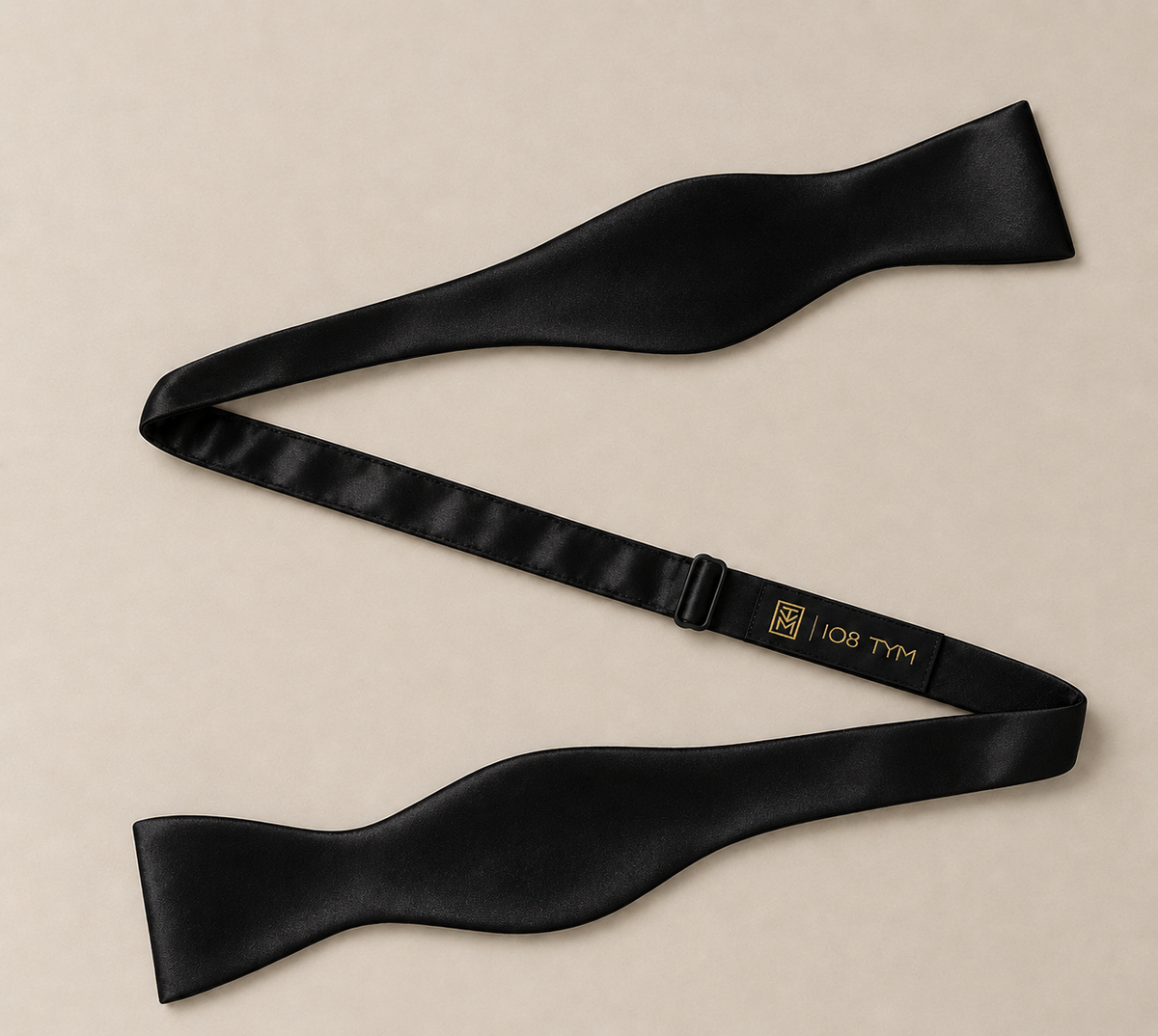 Black Self Tie Bow Tie