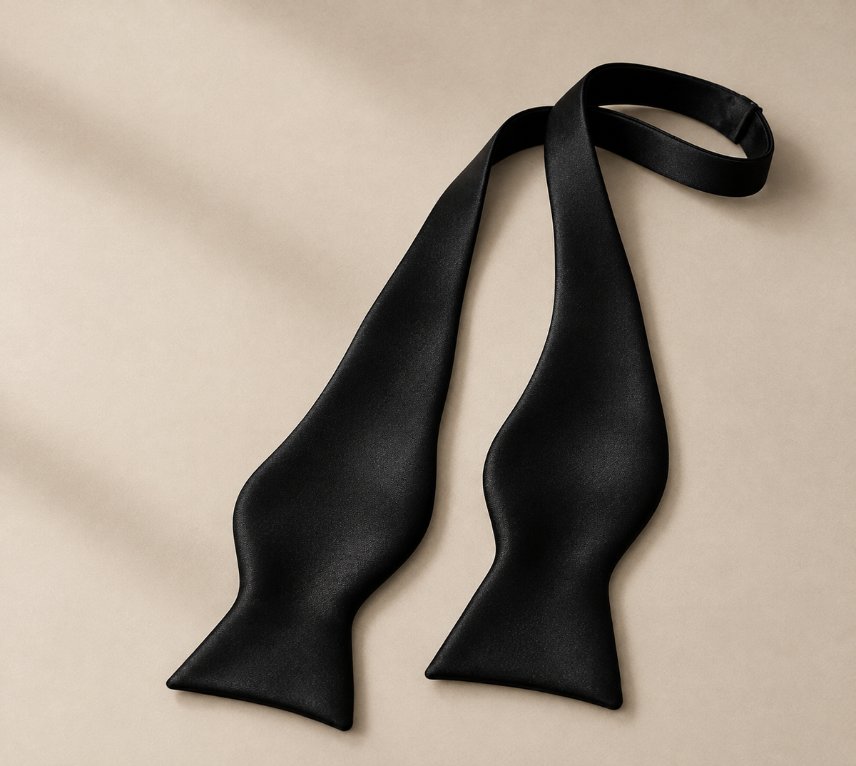 Black Self Tie Bow Tie