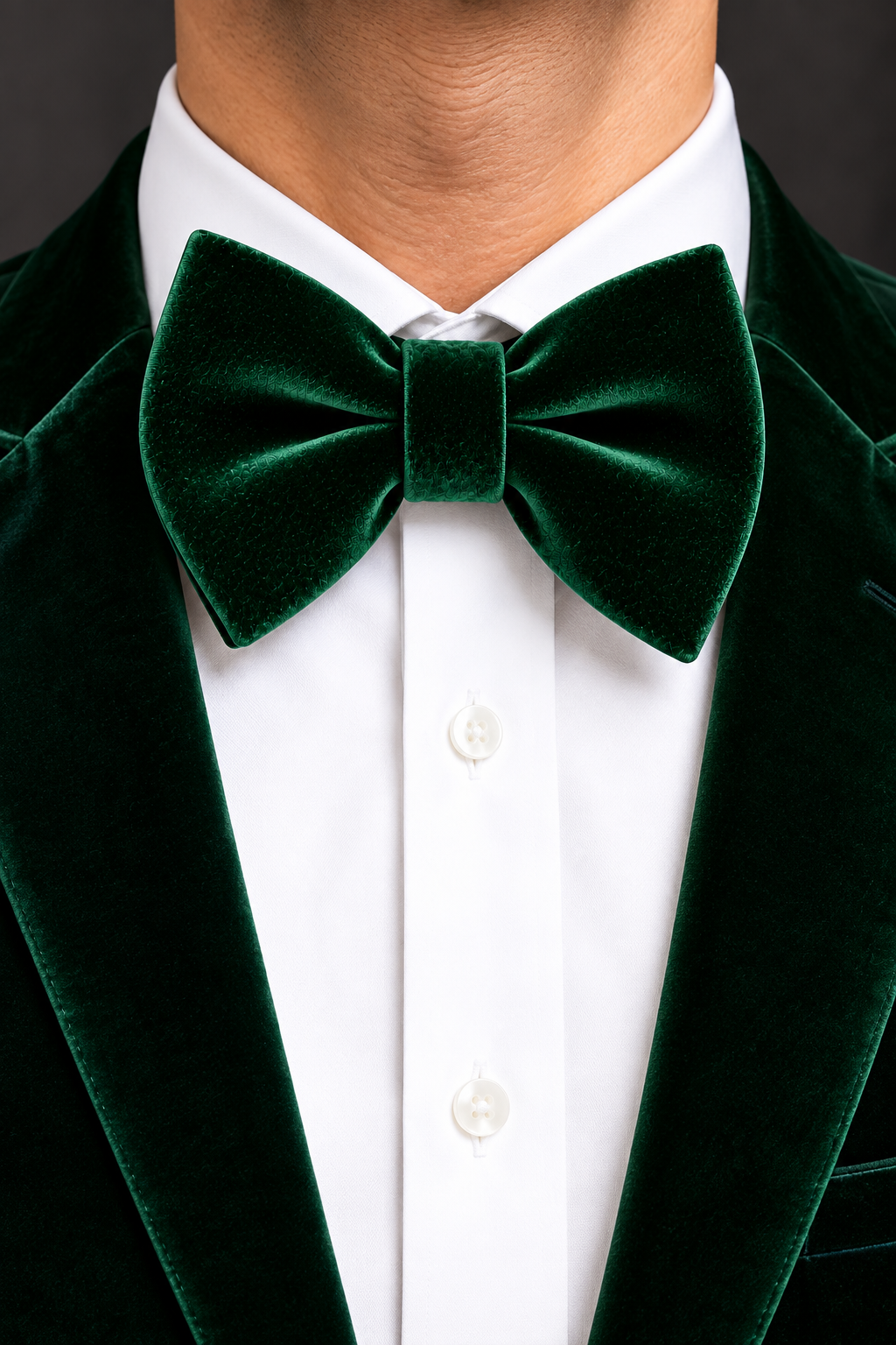 Emerald Velvet Bow Tie