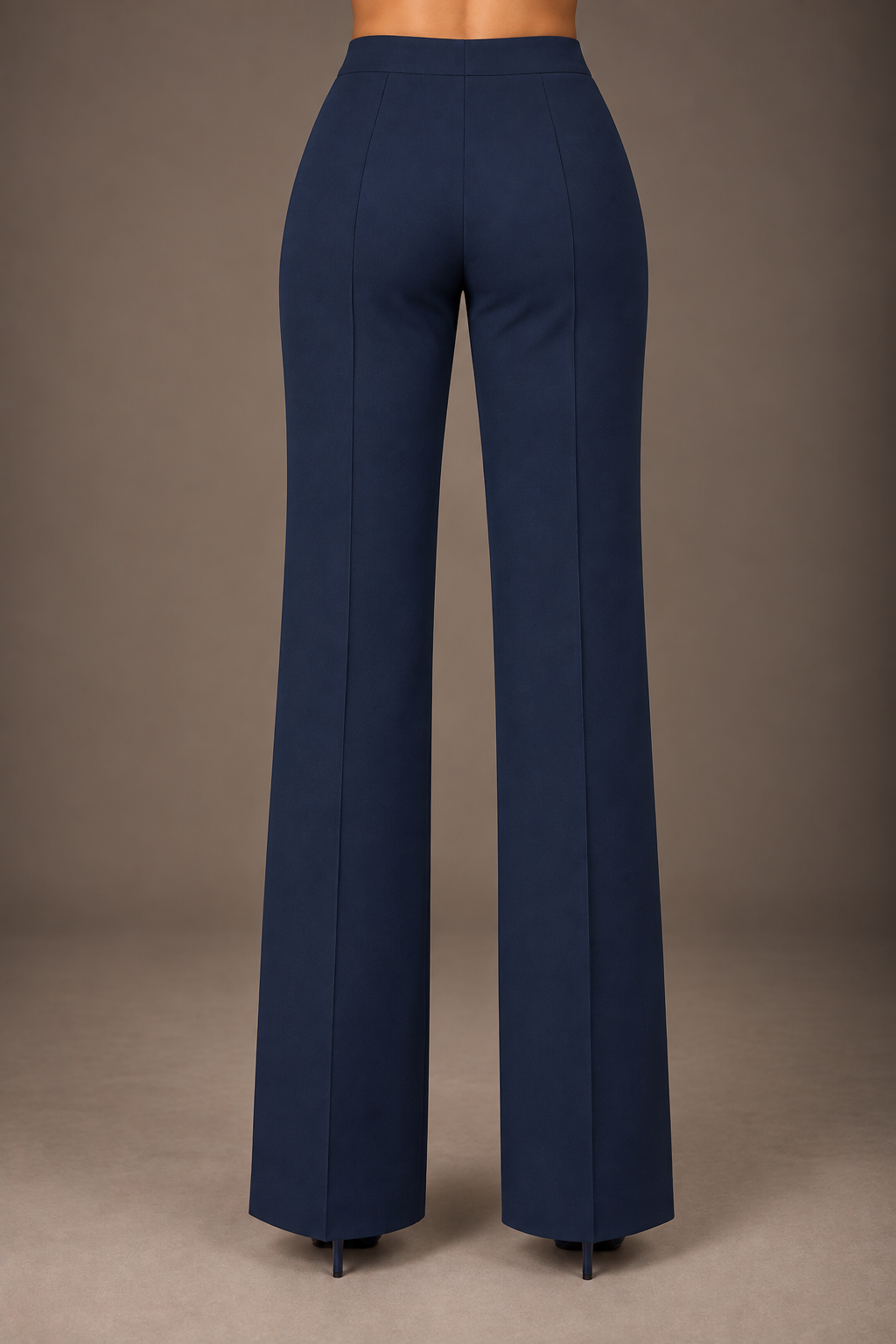 Slate Grey Wide-Leg Trouser