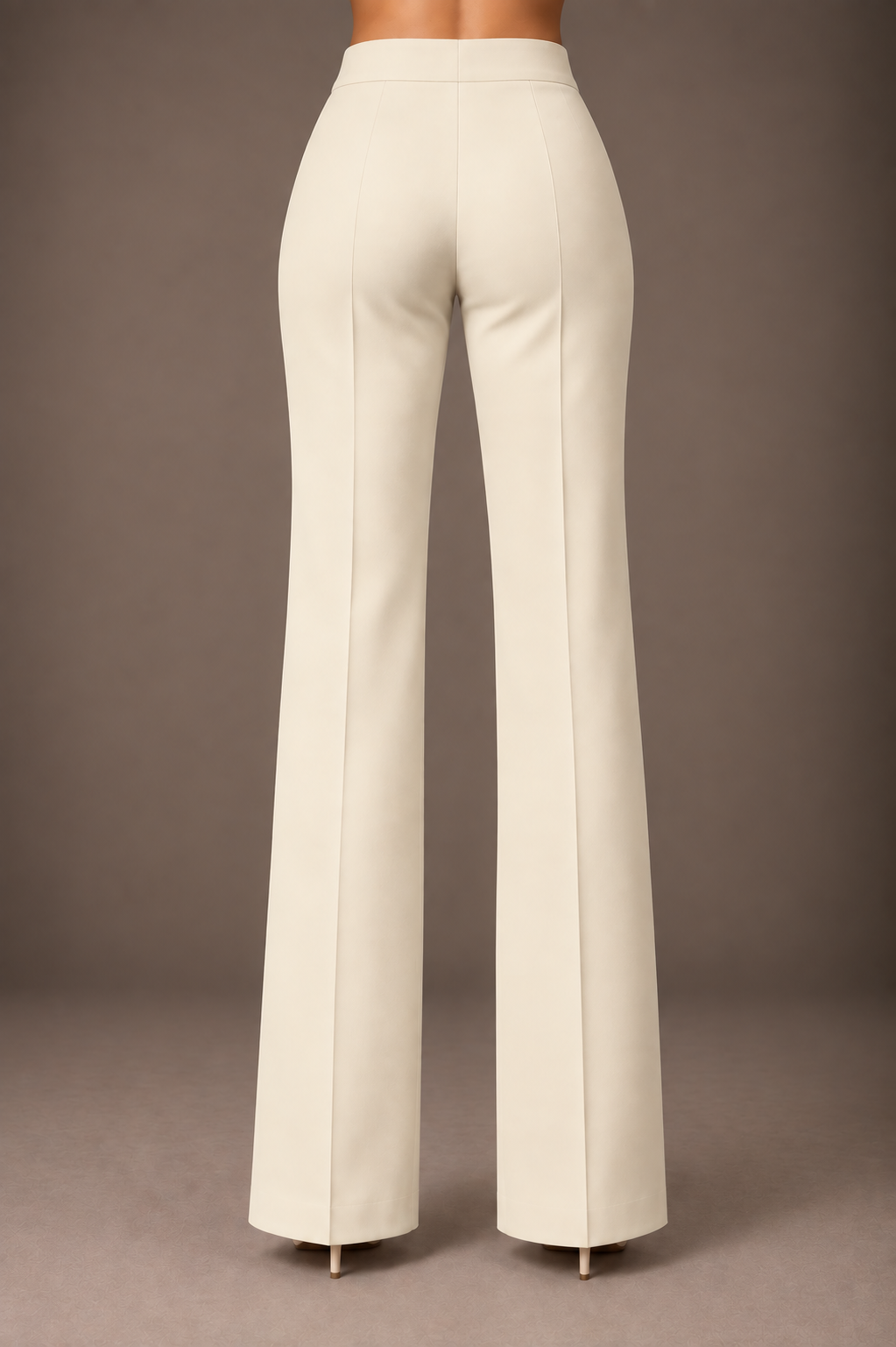 Ivory Split-Hem Trouser