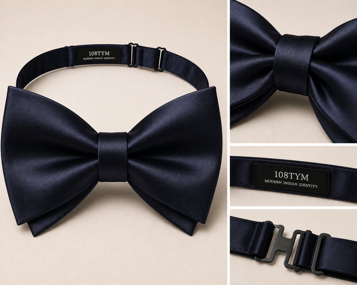 Navy Big Butterfly Bowtie