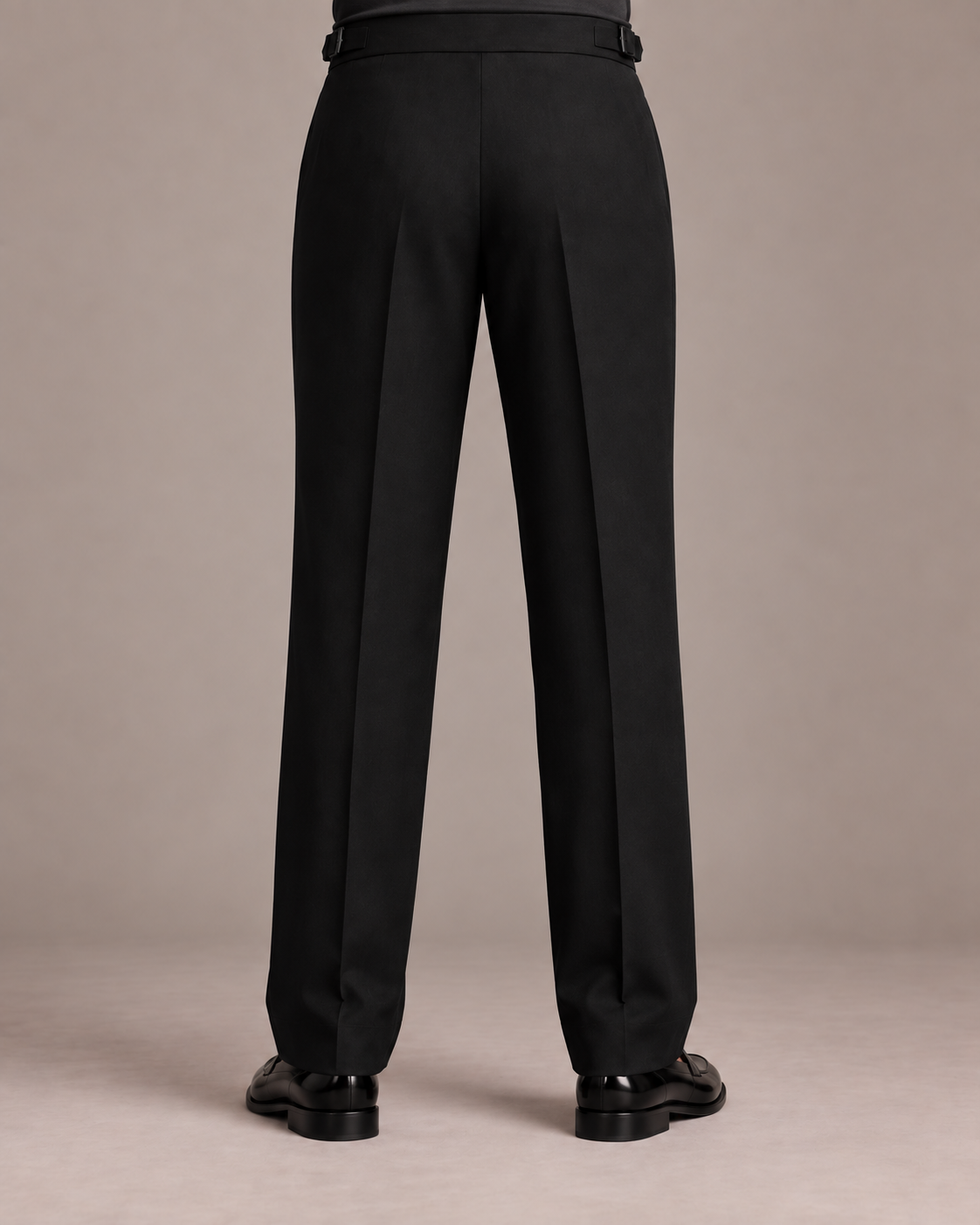 Black Classic Pleated Trouser