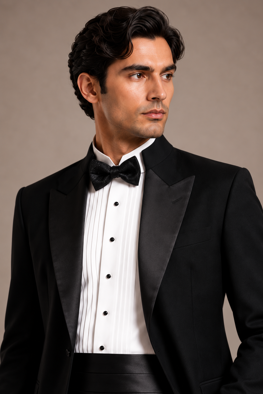 Black Longline Evening Tuxedo
