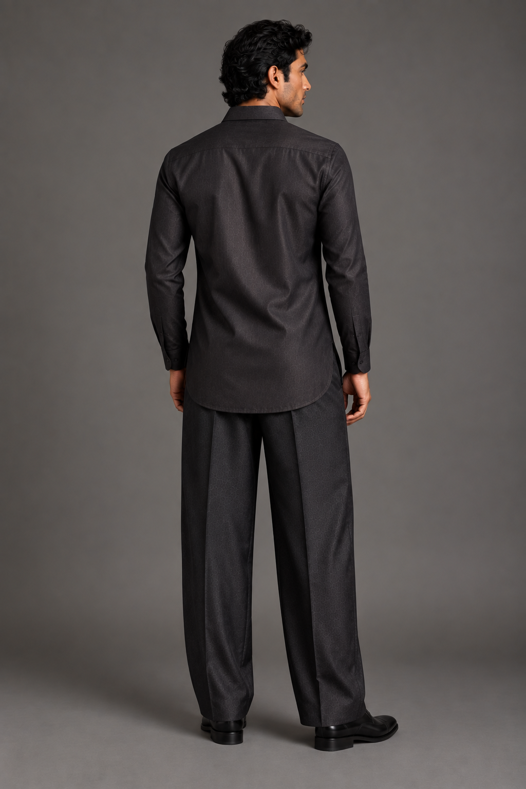 Charcoal Contemporary Short Kurta