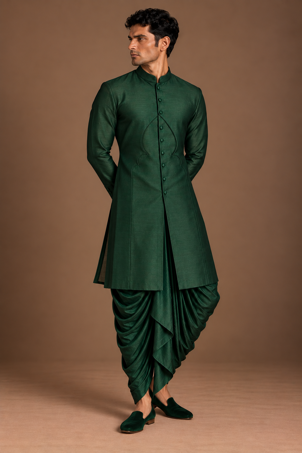 Emerald Arch Panel Kurta