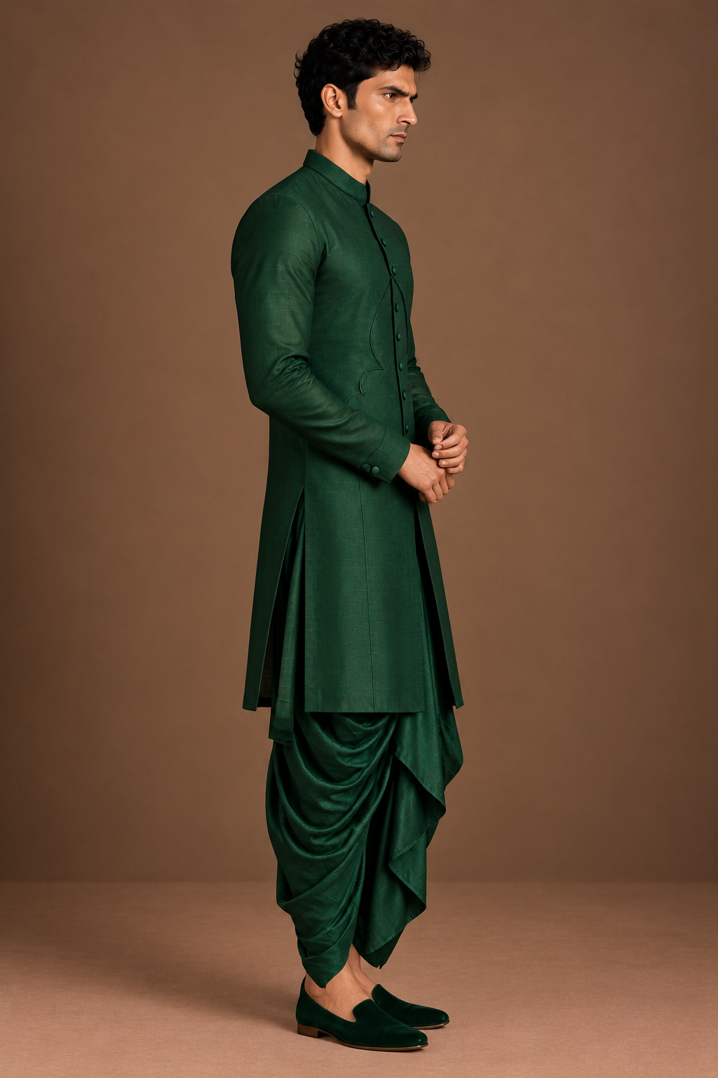 Emerald Arch Panel Kurta