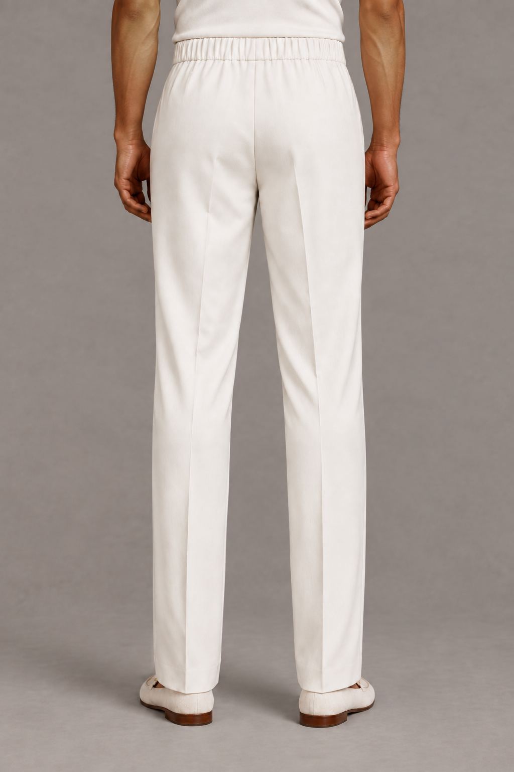 Ivory Classic Silk Trouser