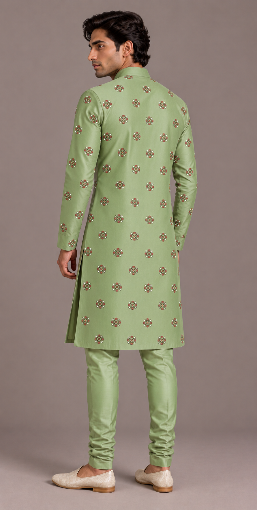 Sage Classic Embroidered Kurta