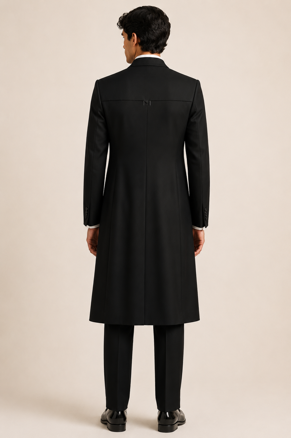 Black Classic Straight Tuxedo Trousers