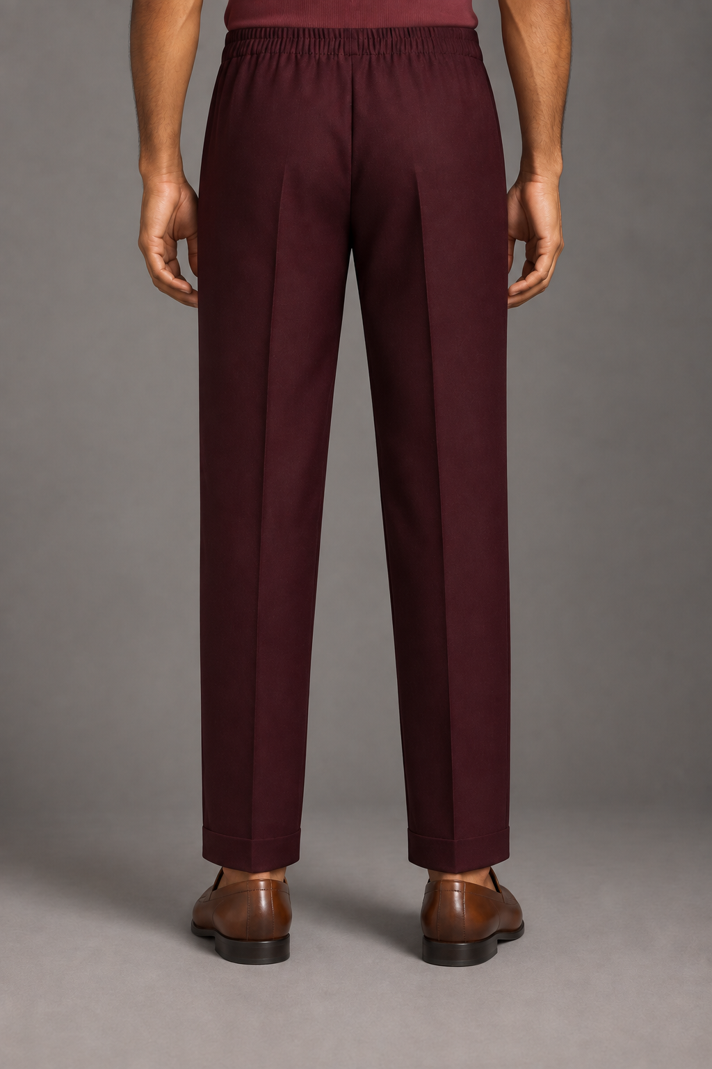 Wine Classic Tailored Trouser