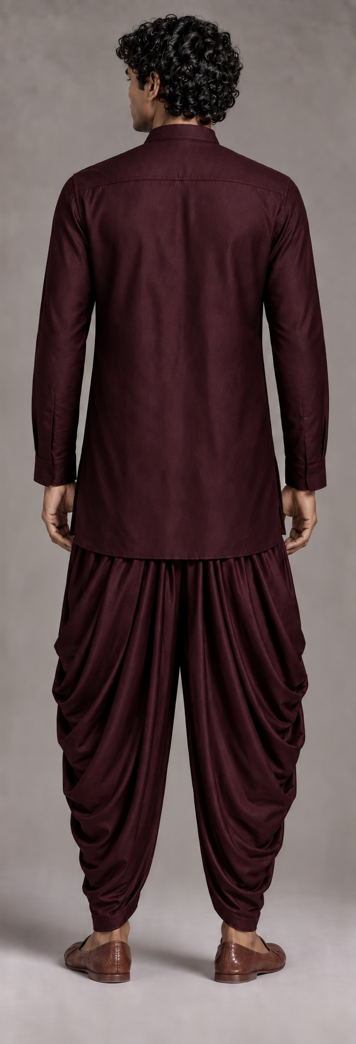 Wine Refined Short Kurta